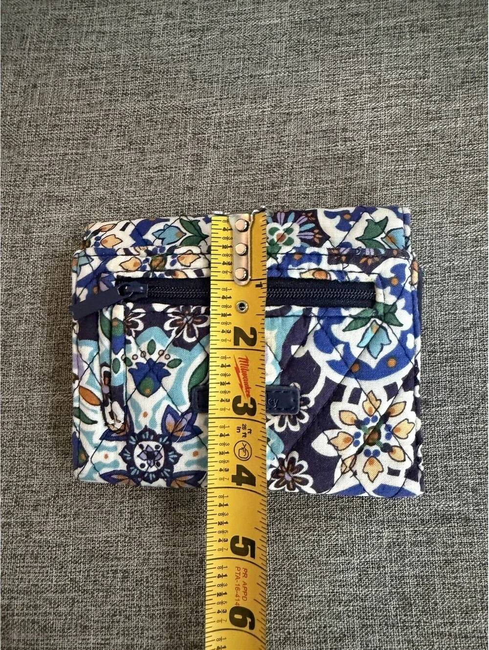 Vera Bradley RFID Mini Trifold Wallet In Lisbon Medallion